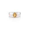 TOMEI Homme Series, Citrine Ring Silver 925