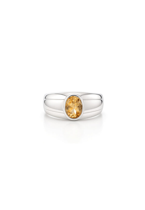 TOMEI Homme Series, Citrine Ring Silver 925