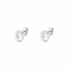 TOMEI Donut Earrings, White Gold 585/14K