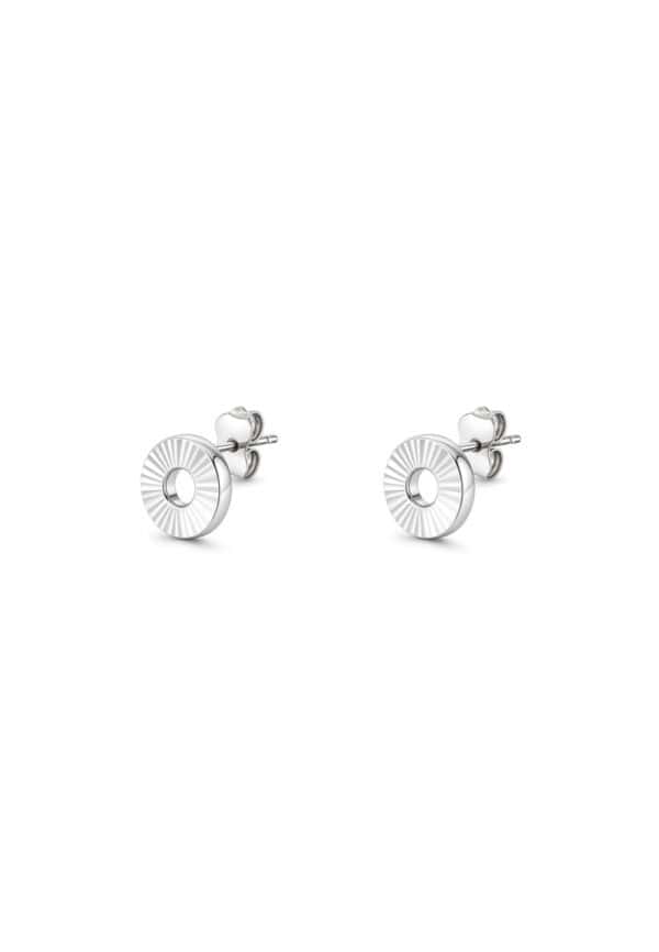 TOMEI Donut Earrings, White Gold 585/14K