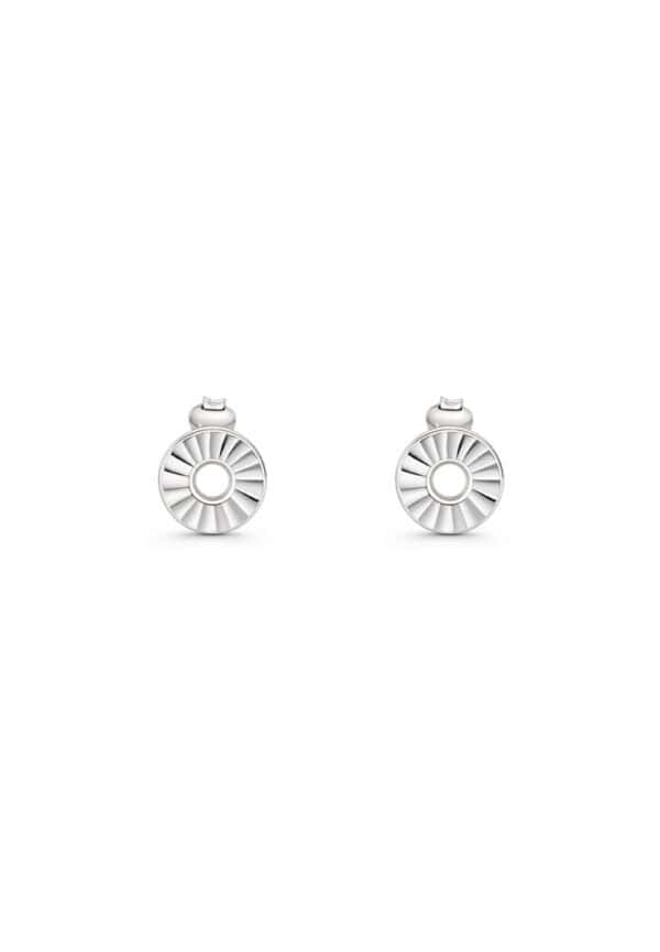 TOMEI Donut Earrings, White Gold 585/14K