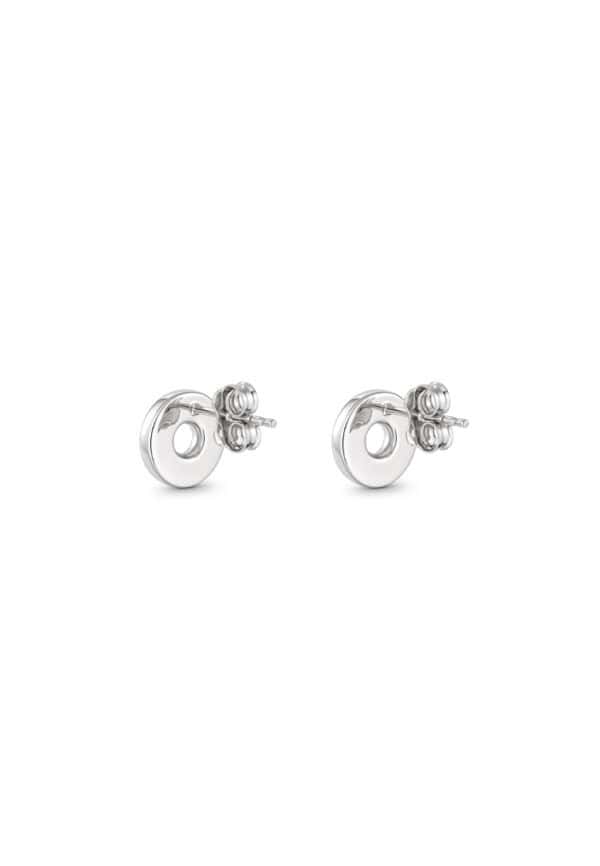 TOMEI Donut Earrings, White Gold 585/14K