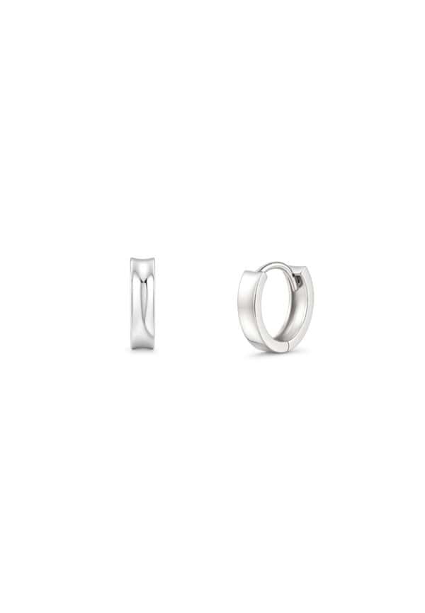 TOMEI Hoop Earrings, White Gold 585/14K