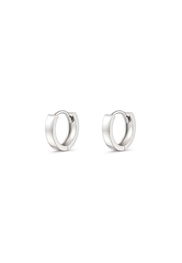 TOMEI Hoop Earrings, White Gold 585/14K