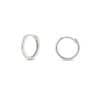 TOMEI Loop Earrings, White Gold 585/14K