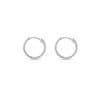 TOMEI Loop Earrings, White Gold 585/14K