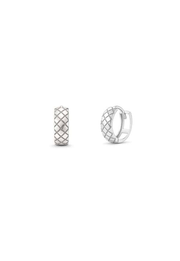 TOMEI Hoop Earrings, White Gold 585/14K