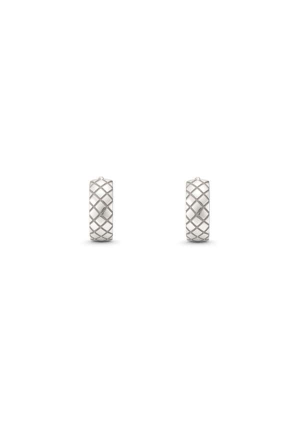 TOMEI Hoop Earrings, White Gold 585/14K