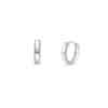 TOMEI Hoop Earrings, White Gold 585/14K