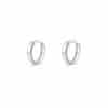 TOMEI Hoop Earrings, White Gold 585/14K