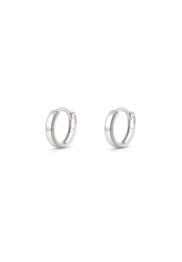 TOMEI Hoop Earrings, White Gold 585/14K