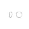 TOMEI Diamond Hoop Earrings White Gold 750/18K