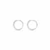 TOMEI Diamond Hoop Earrings White Gold 750/18K