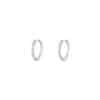 TOMEI Diamond Hoop Earrings White Gold 750/18K