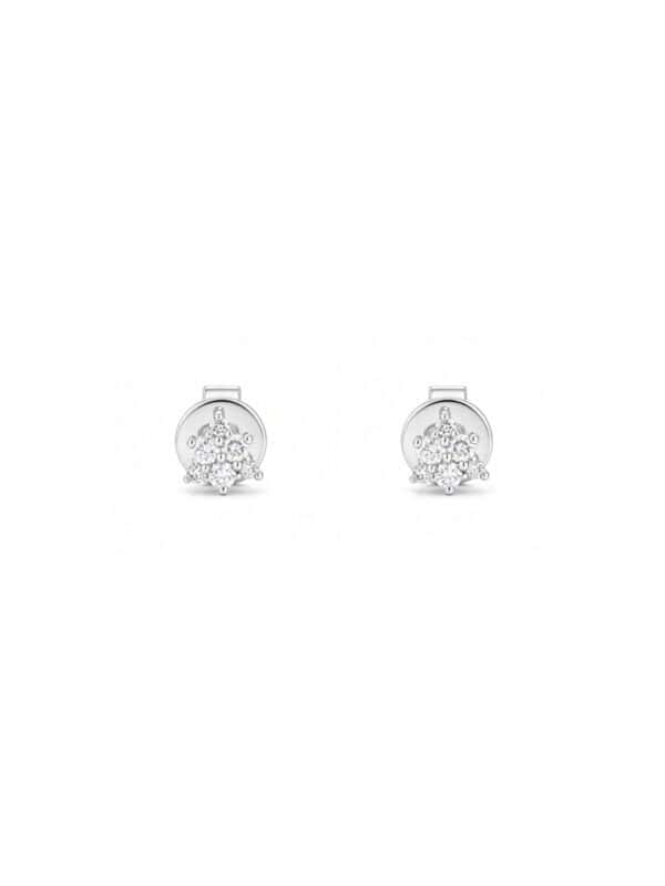 TOMEI Diamond Star Earrings White Gold 750/18K