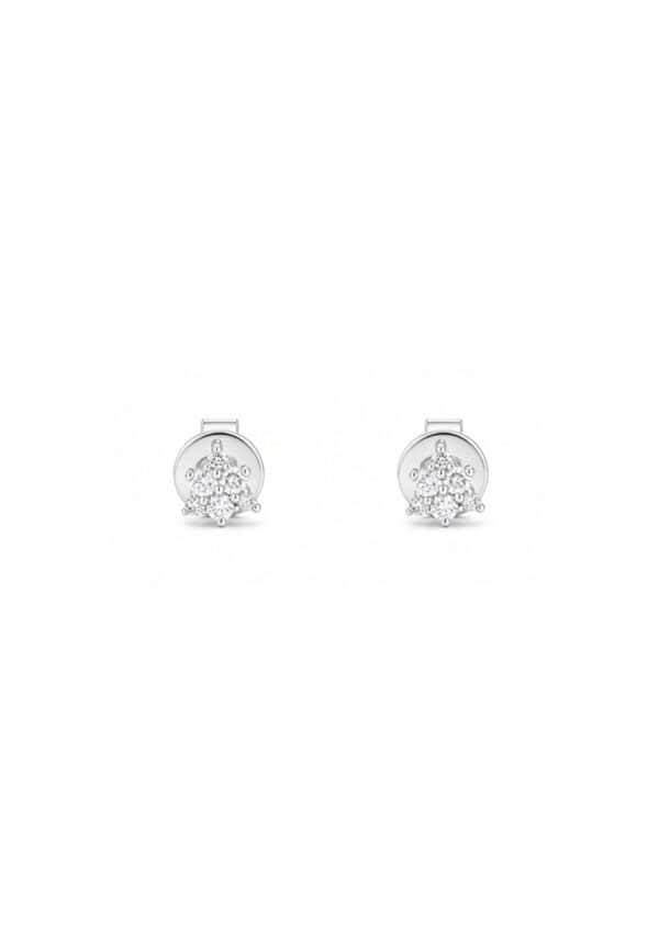 TOMEI Diamond Star Earrings White Gold 750/18K
