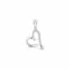 TOMEI Love Diamond Necklace, White Gold 375