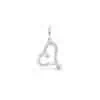 TOMEI Love Diamond Necklace, White Gold 375