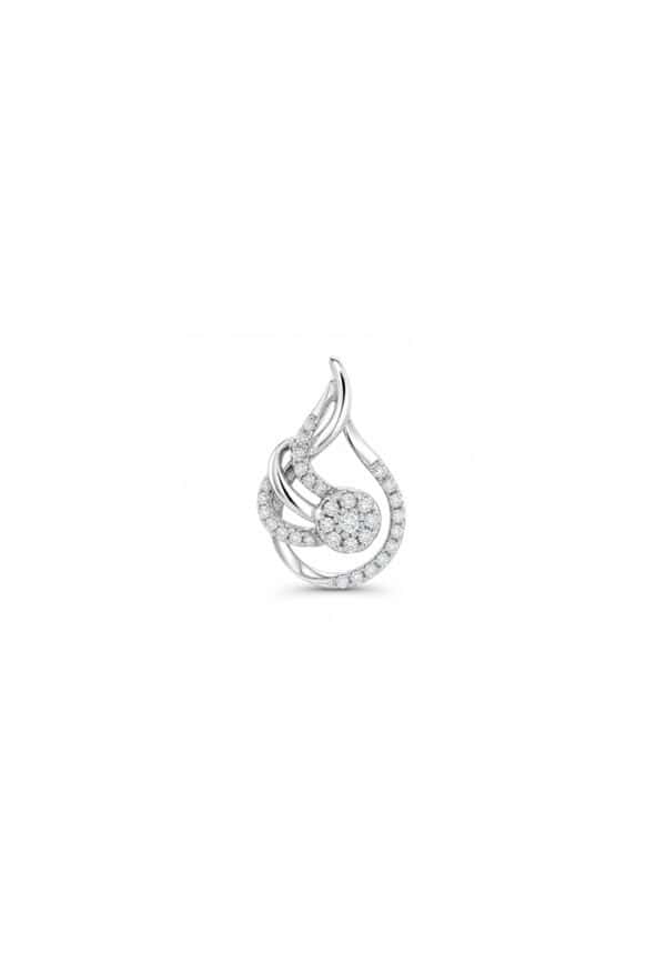 TOMEI Diamond Pendant Set, White Gold 585/14K