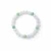 TOMEI Palace Grace Greenish White Jade Bead Bracelet