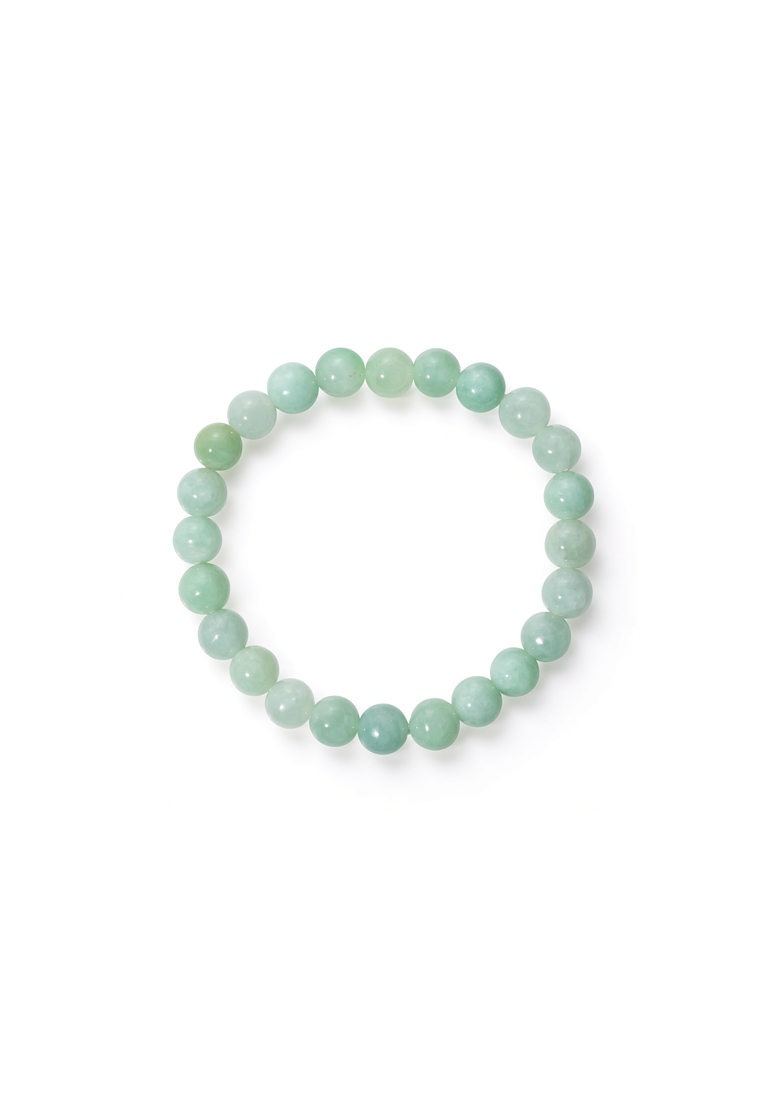 TOMEI Palace Grace Light Green Jade Bead Bracelet