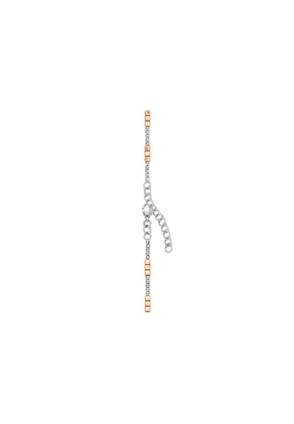 TOMEI Italia Bracelet, White+Rose Gold 585/14K