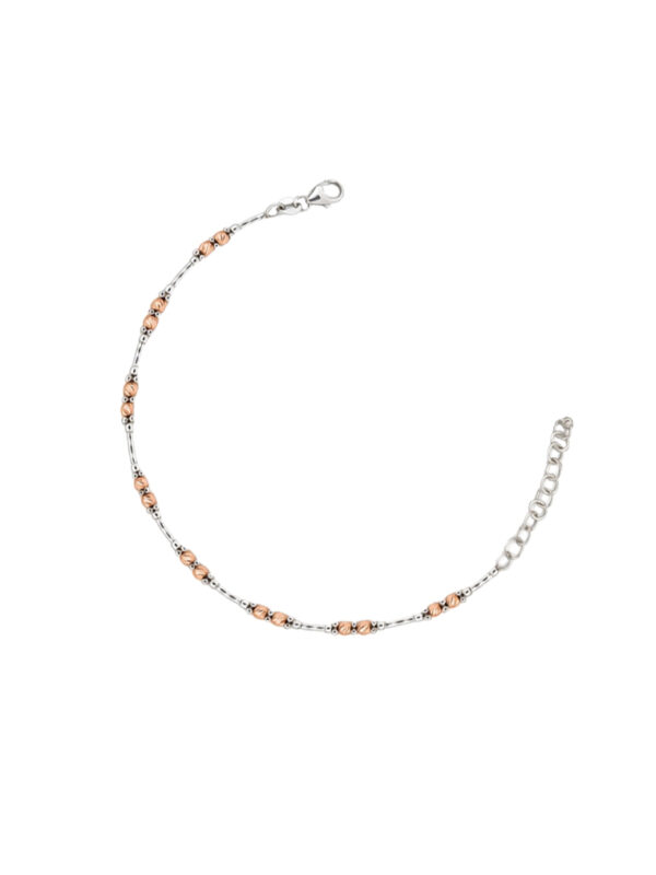 TOMEI Italia Bracelet, White+Rose Gold 585/14K
