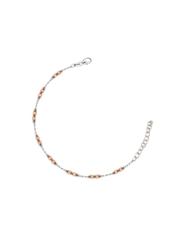 TOMEI Italia Bracelet, White+Rose Gold 585/14K