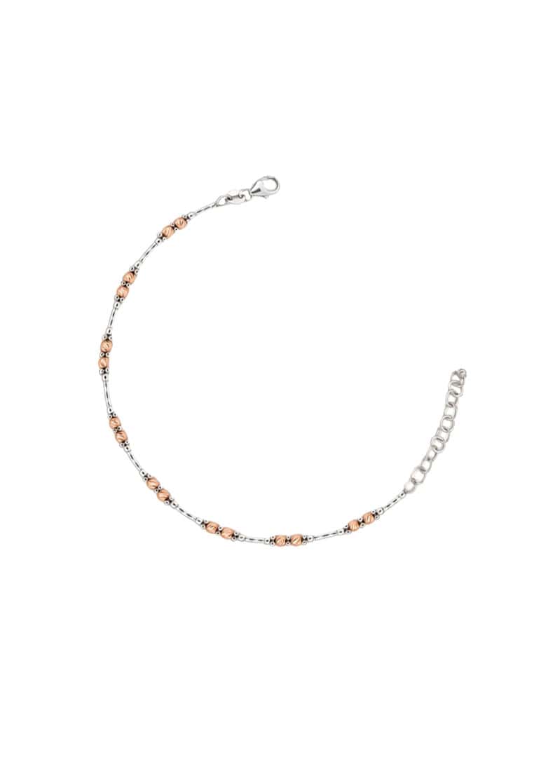 TOMEI Italia Bracelet, White+Rose Gold 585/14K