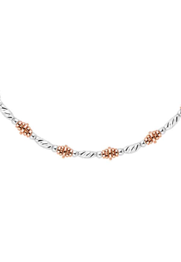 TOMEI Italia Bracelet, White+Rose Gold 585/14K