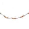 TOMEI Italia Anklet, White+Rose Gold 585/14K