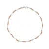 TOMEI Italia Anklet, White+Rose Gold 585/14K