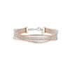 TOMEI Italia Bangle, White+Rose Gold 585/14K