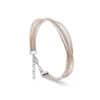 TOMEI Italia Bangle, White+Rose Gold 585/14K