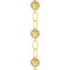 TOMEI Dual-Tone Bracelet, Yellow Gold 916/22K