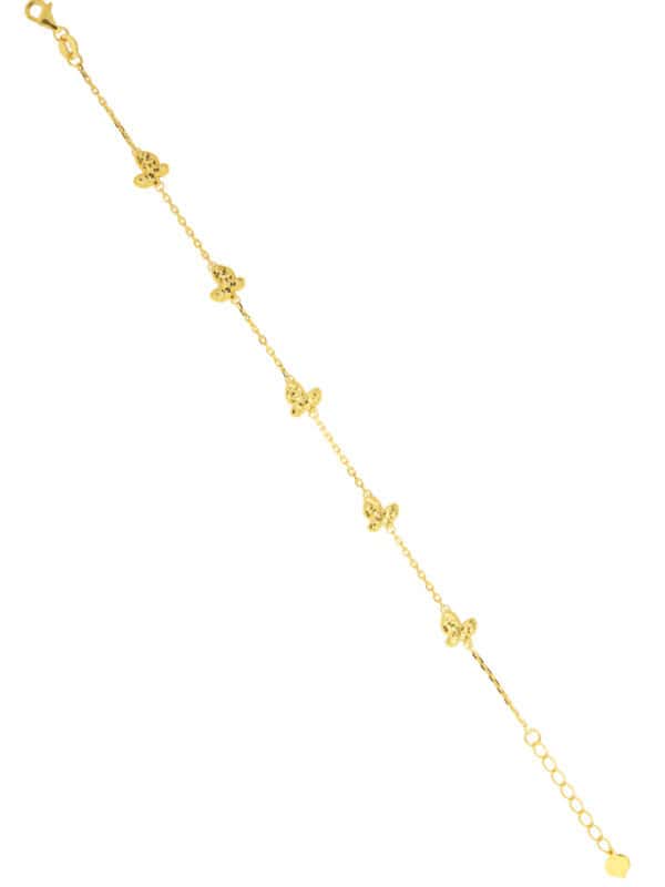 TOMEI Butterfly Bracelet, Yellow Gold 916/22K