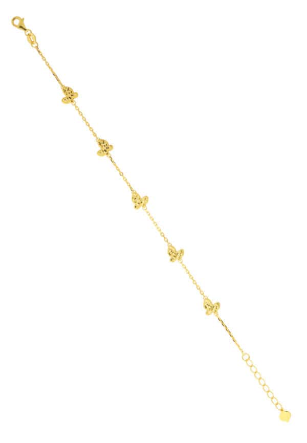TOMEI Butterfly Bracelet, Yellow Gold 916/22K