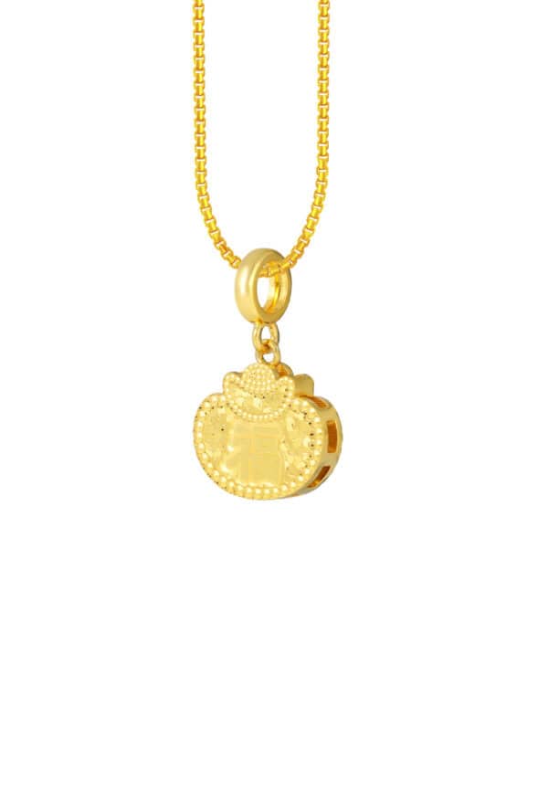TOMEI Ingot Pendant, Yellow Gold 916/22K