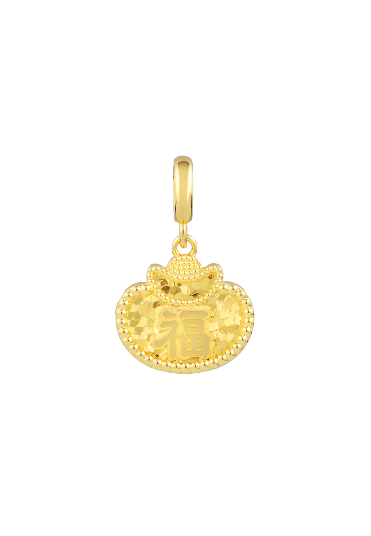 TOMEI Ingot Pendant, Yellow Gold 916/22K