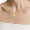 TOMEI Ingot Pendant, Yellow Gold 916/22K