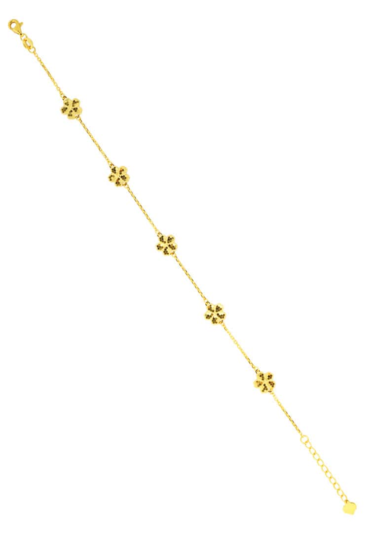 TOMEI Flower Bracelet, Yellow Gold 916/22K