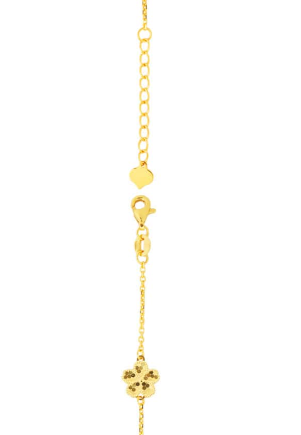 TOMEI Flower Bracelet, Yellow Gold 916/22K