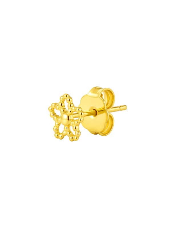 TOMEI Flower Earrings, Yellow Gold 916/22K