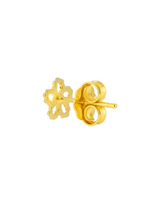 TOMEI Flower Earrings, Yellow Gold 916/22K