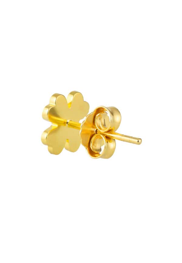 TOMEI Four-Leaves Earrings, Yellow Gold 916/22K