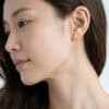 TOMEI Four-Leaves Earrings, Yellow Gold 916/22K