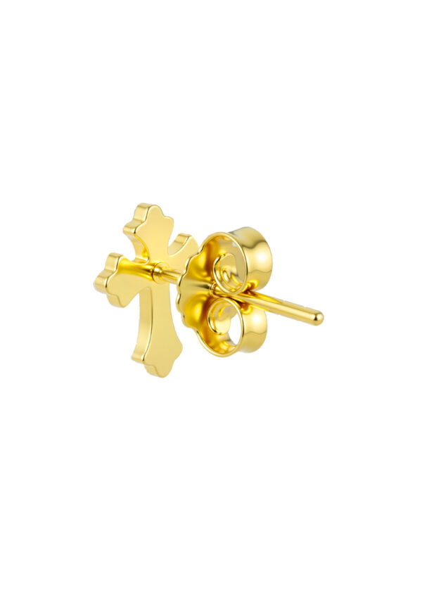TOMEI Cross Earrings, Yellow Gold 916/22K