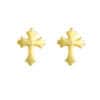 TOMEI Cross Earrings, Yellow Gold 916/22K