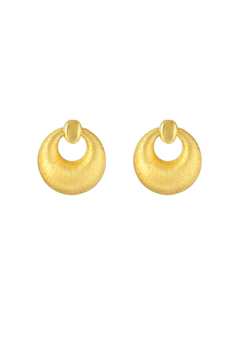 TOMEI Earrings, Yellow Gold 916/22K