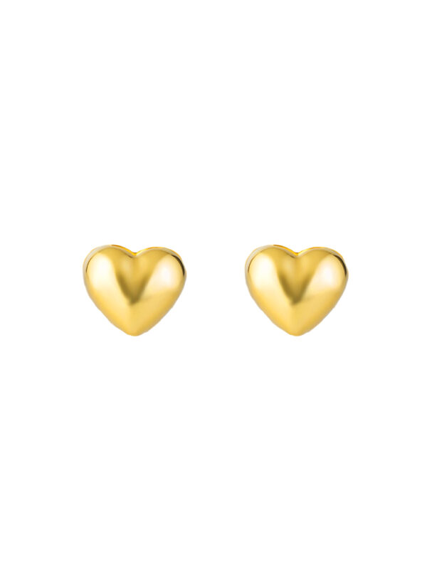 TOMEI Mini Love Earrings, Yellow Gold 916/22K